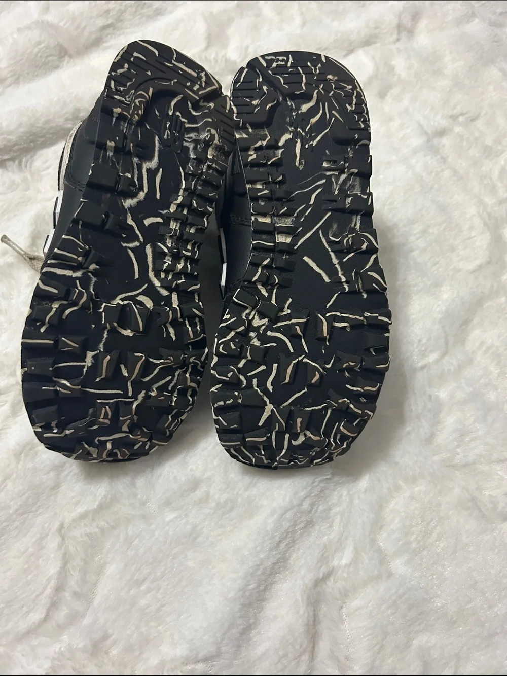 New Balance Kids Black and White Athletic Sneakers